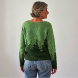 Klaudia - Vintage Sweter Robiony na Drutach