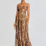 Jutta | Maxikleid mit Paisley-Muster