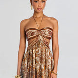 Jutta | Maxikleid mit Paisley-Muster