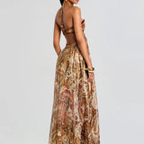 Jutta | Maxikleid mit Paisley-Muster