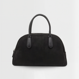 Echte Wildleder Handtasche Damen – Kleine Schultertasche mit Reißverschluss