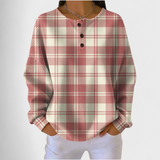 Emilie – rosa Pullover mit Karomuster