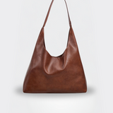 Große Damen Handtasche – Vegane Ledertasche mit Reißverschluss