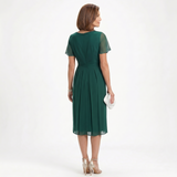 Lena | Kleid mit Drapierung und Rüschen