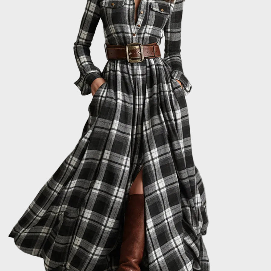 Evelyn - Klassisches Elegantes Hemdkleid