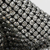 Glitzernde Strass Abendtasche Damen – Mini Clutch mit Schulterkette