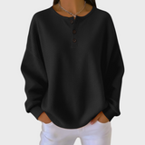 Hélène - Oranger Pullover aus weichem Waffelstrick