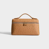 Sling Clutch Handtasche Damen – Vegane Clutch Tasche mit Straußenprägung