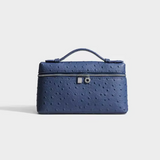 Sling Clutch Handtasche Damen – Vegane Clutch Tasche mit Straußenprägung