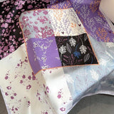 Johanna - Seidenschal in Violett, 68 × 68 cm