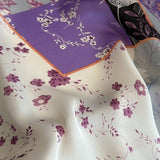 Johanna - Seidenschal in Violett, 68 × 68 cm