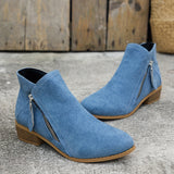 Damenstiefel | Bequem mit seitlichem Reißverschluss