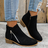 Damenstiefel | Bequem mit seitlichem Reißverschluss