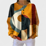 Léa - Pullover mit geometrischem Retro-Muster