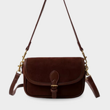 Damen Umhängetasche Wildleder – Kleine Crossbody Tasche Vegan & Vintage