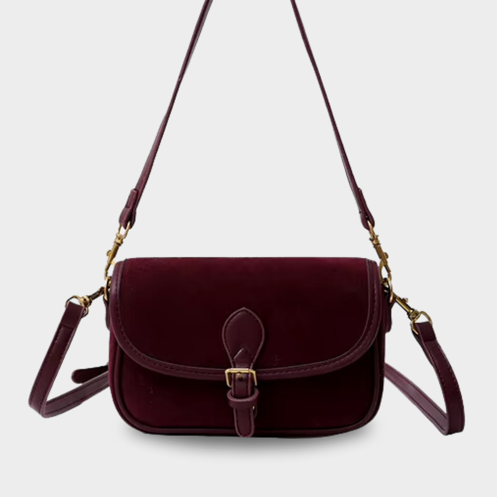 Damen Umhängetasche Wildleder – Kleine Crossbody Tasche Vegan & Vintage