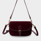 Damen Umhängetasche Wildleder – Kleine Crossbody Tasche Vegan & Vintage