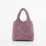 Glitzernde Strass Abendtasche Damen – Mini Clutch mit Schulterkette