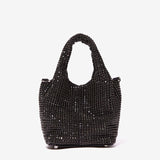 Glitzernde Strass Abendtasche Damen – Mini Clutch mit Schulterkette