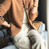 Maike Weste in Beige, Kamel und Grau, weitere Ansicht – Elara München