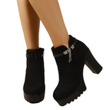 Gundula | Stiefelette mit Glitzer-Detail