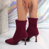 Gesine | Stiefelette mit transparentem Absatz