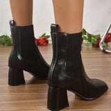 Inge | Schlupf-Stiefelette mit Strickschaft