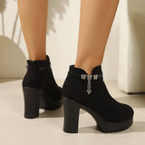 Gundula | Stiefelette mit Glitzer-Detail