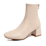 Hedda | Stiefelette mit weichem Innenfutter in Beige