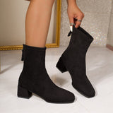 Editha | Stiefelette mit Blockabsatz in Braun