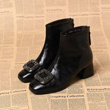 Magda | Stiefelette mit quadratischer Zehenform