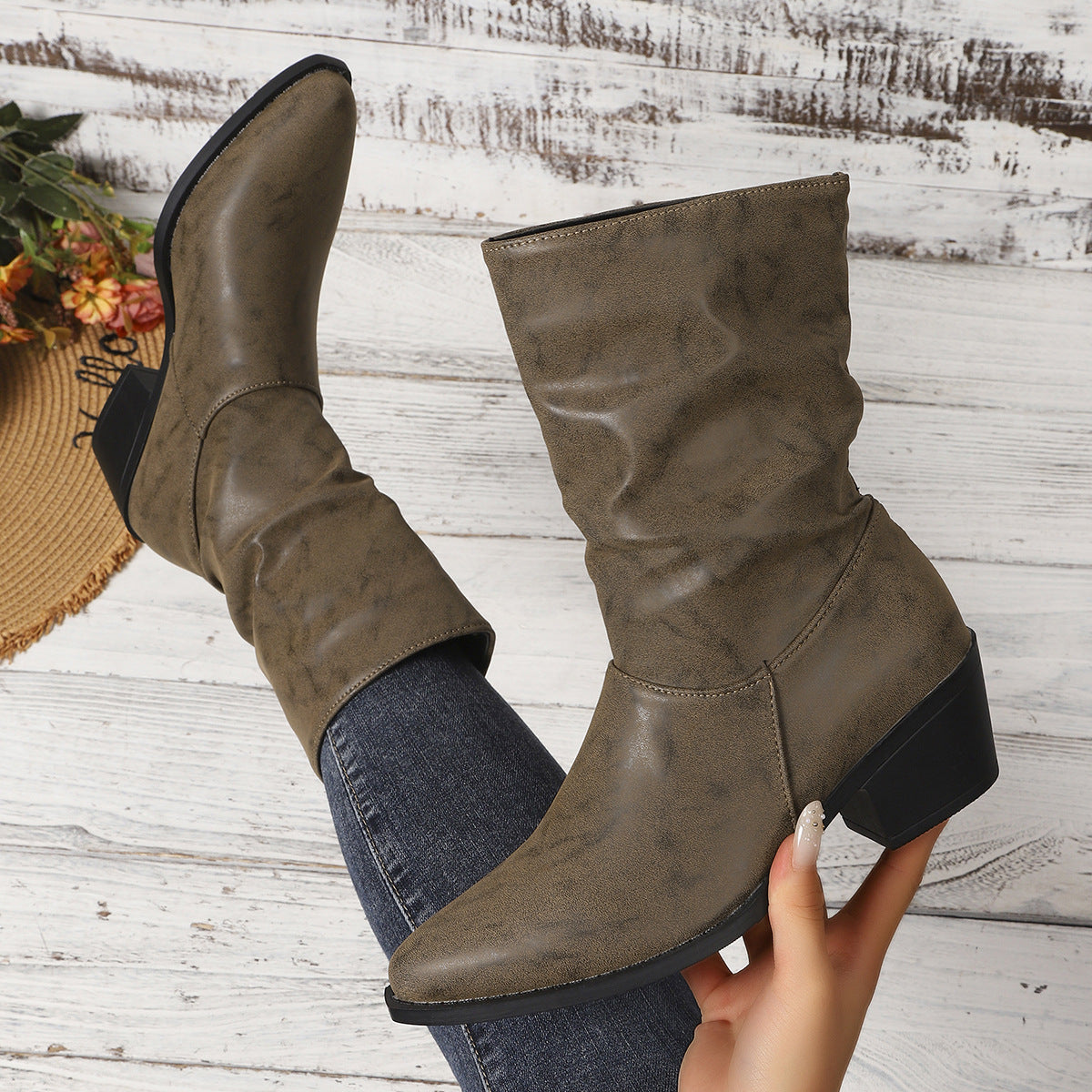 Ilse | Slouch-Stiefelette mit weichem Schaft