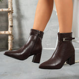 Klara | Stiefelette mit seitlichem Reißverschluss