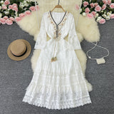 Anja | Zartes Boho-Spitzenkleid