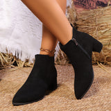 Hilde | Kurzstiefelette mit Blockabsatz