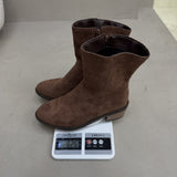 Gunda | Stiefelette mit Blockabsatz in Khaki