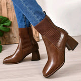 Inge | Schlupf-Stiefelette mit Strickschaft