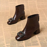 Magda | Stiefelette mit quadratischer Zehenform