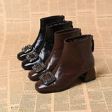 Magda | Stiefelette mit quadratischer Zehenform