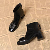 Magda | Stiefelette mit quadratischer Zehenform