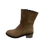 Gunda | Stiefelette mit Blockabsatz in Khaki