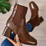 Inge | Schlupf-Stiefelette mit Strickschaft