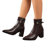 Klara | Stiefelette mit seitlichem Reißverschluss