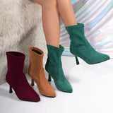 Gesine | Stiefelette mit transparentem Absatz