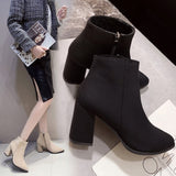 Gertrud | Stiefelette in Apricot