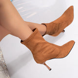 Gesine | Stiefelette mit transparentem Absatz