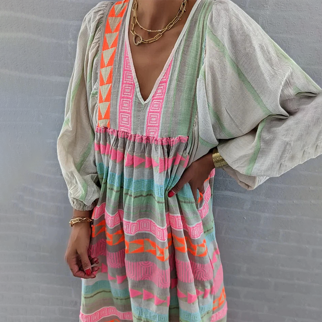 Jessenia - Bequeme Boho-Kleid