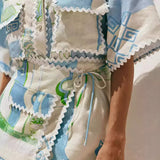 Gisela | Schicker Patchwork-Zweiteiler