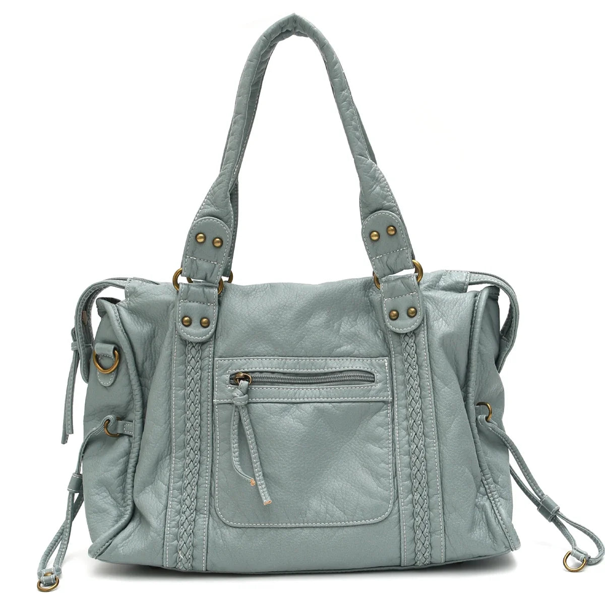 Vintage Vegan Schultertasche – Elegante Damen Crossbody Bag aus Eco-Leder