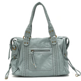 Vintage Vegan Schultertasche – Elegante Damen Crossbody Bag aus Eco-Leder